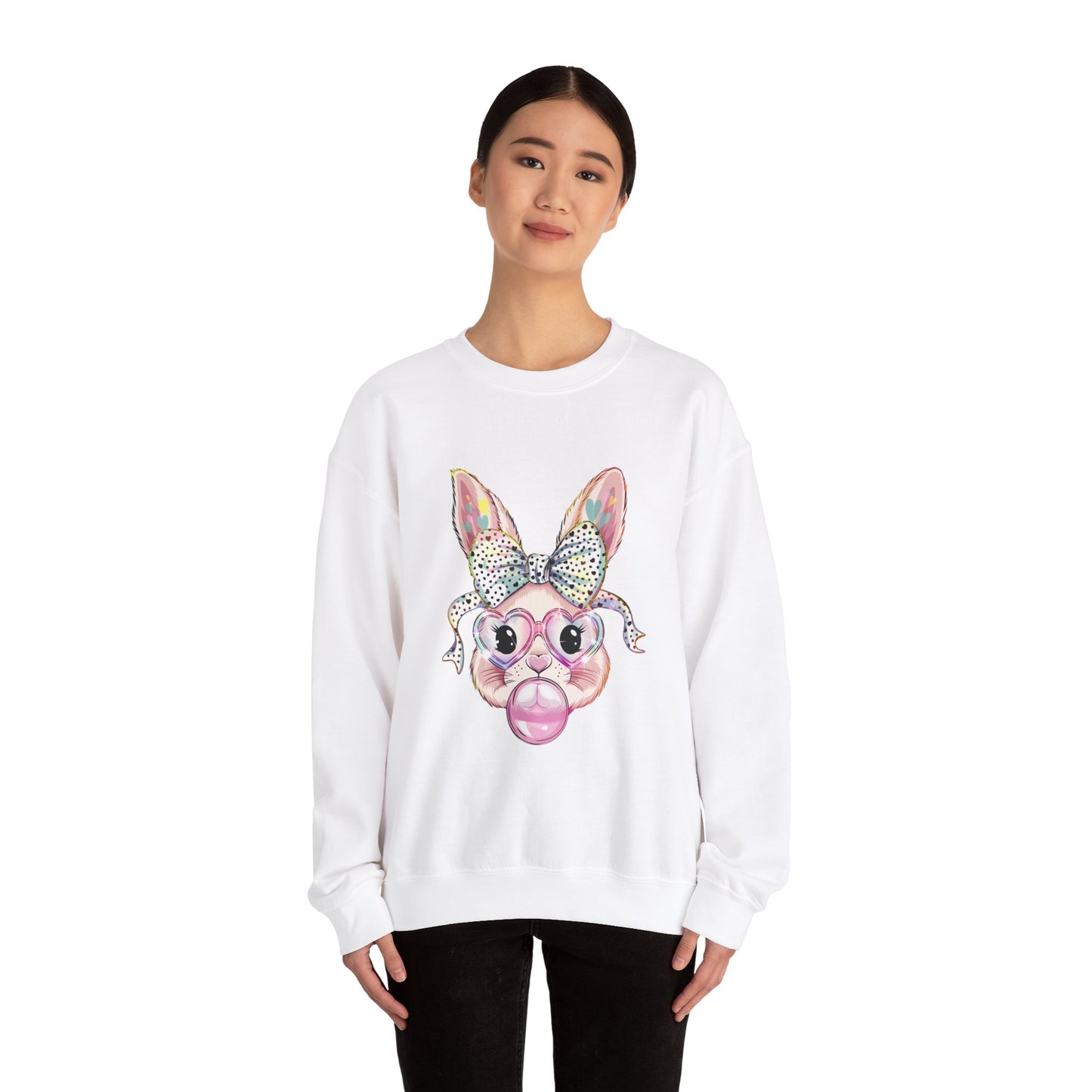 Glittery Bunny Easter Sweatshirt