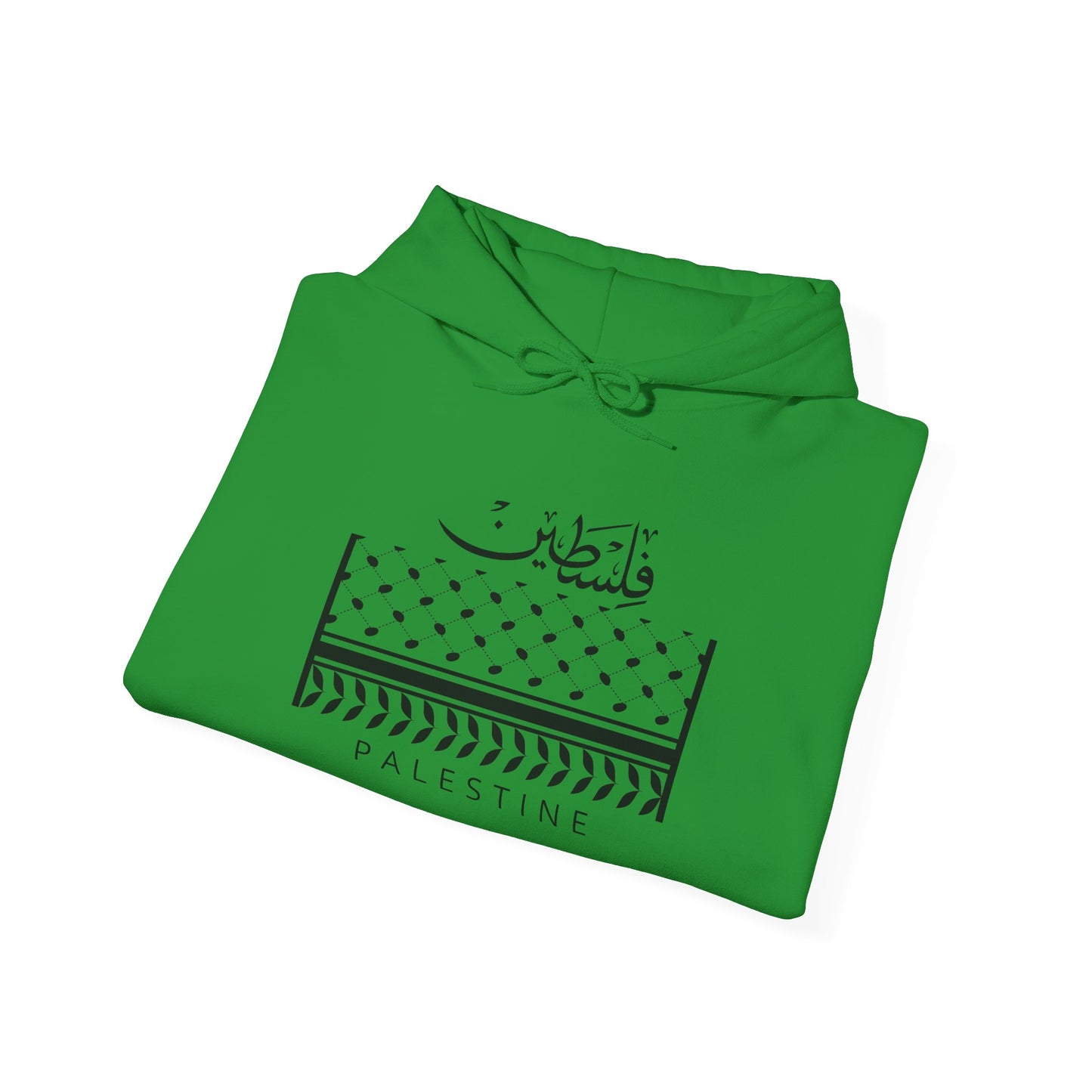 Palestine Keffiyeh Style Embroidered Hoodie - Unisex Sweatshirt, Arab Traditional Design, Palestinian Cultural Apparel, Middle Eastern