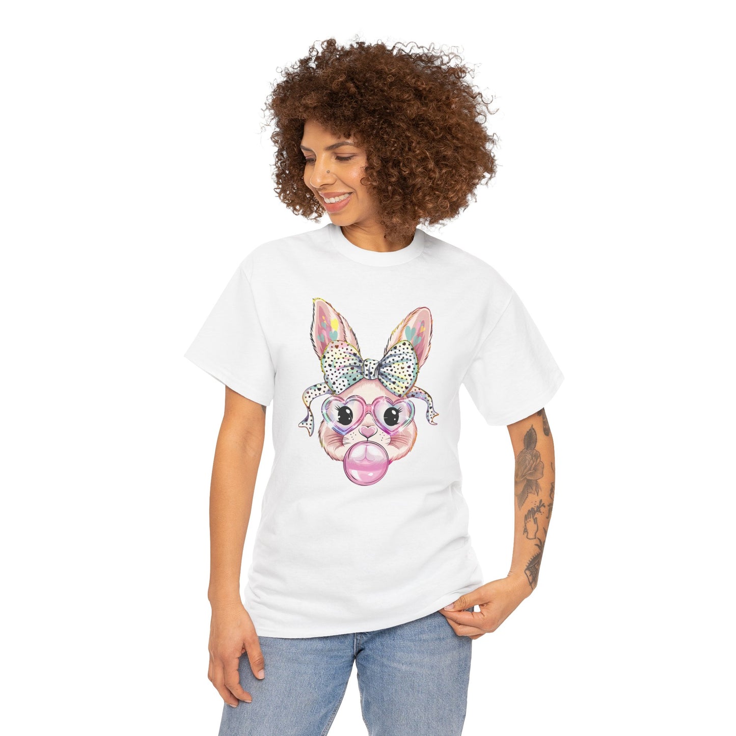Glittery Bunny Easter T-shirt