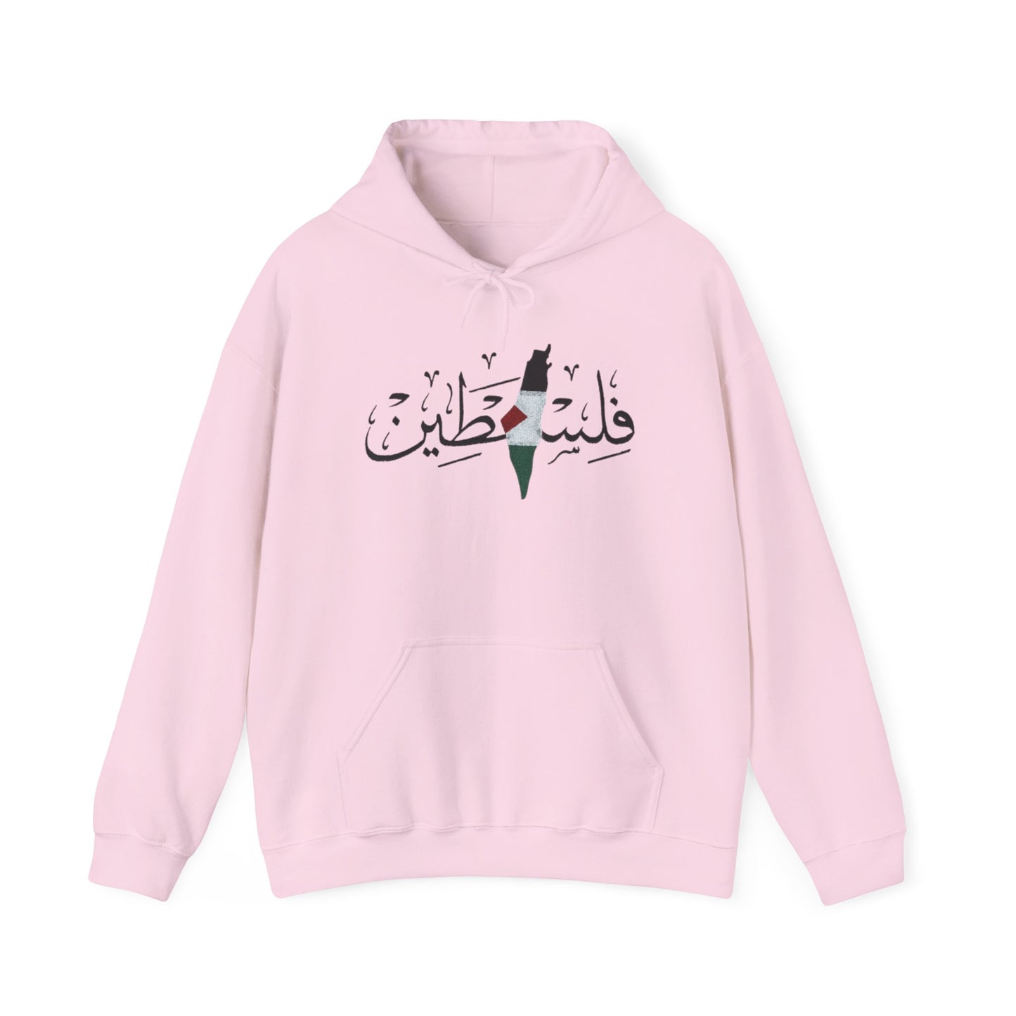 Palestine Map Embroidered Hoodie