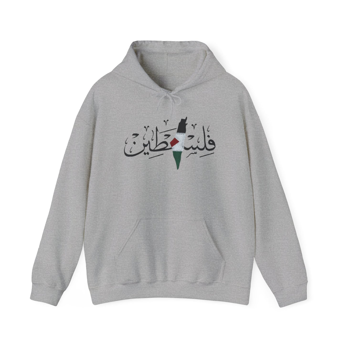 Palestine Map Embroidered Hoodie