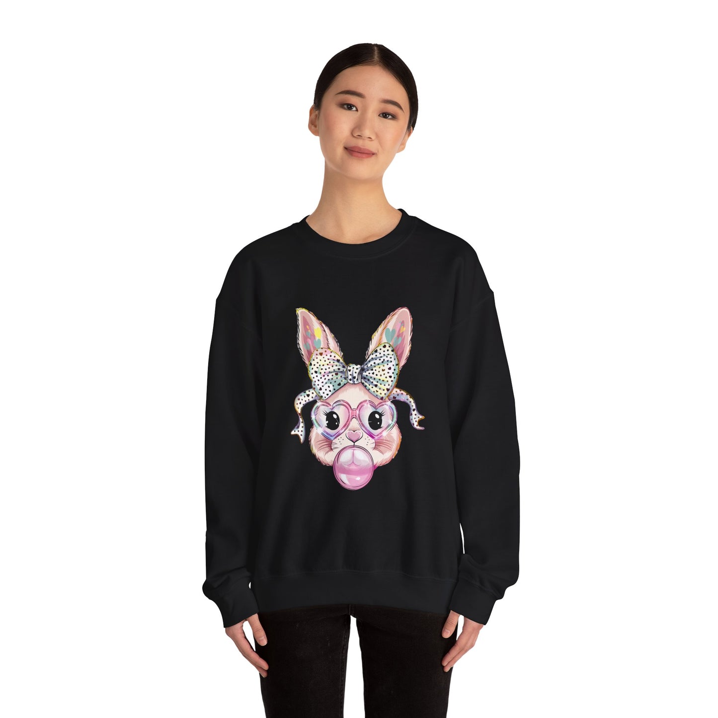 Glittery Bunny Easter Sweatshirt