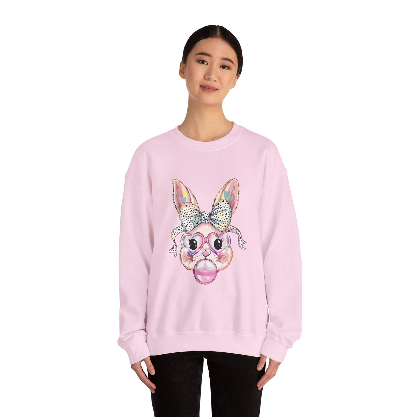 Glittery Bunny Easter Sweatshirt