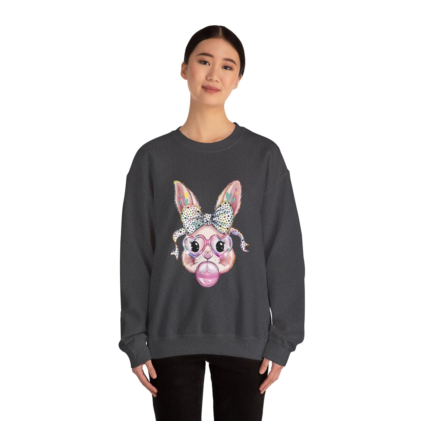 Glittery Bunny Easter Sweatshirt