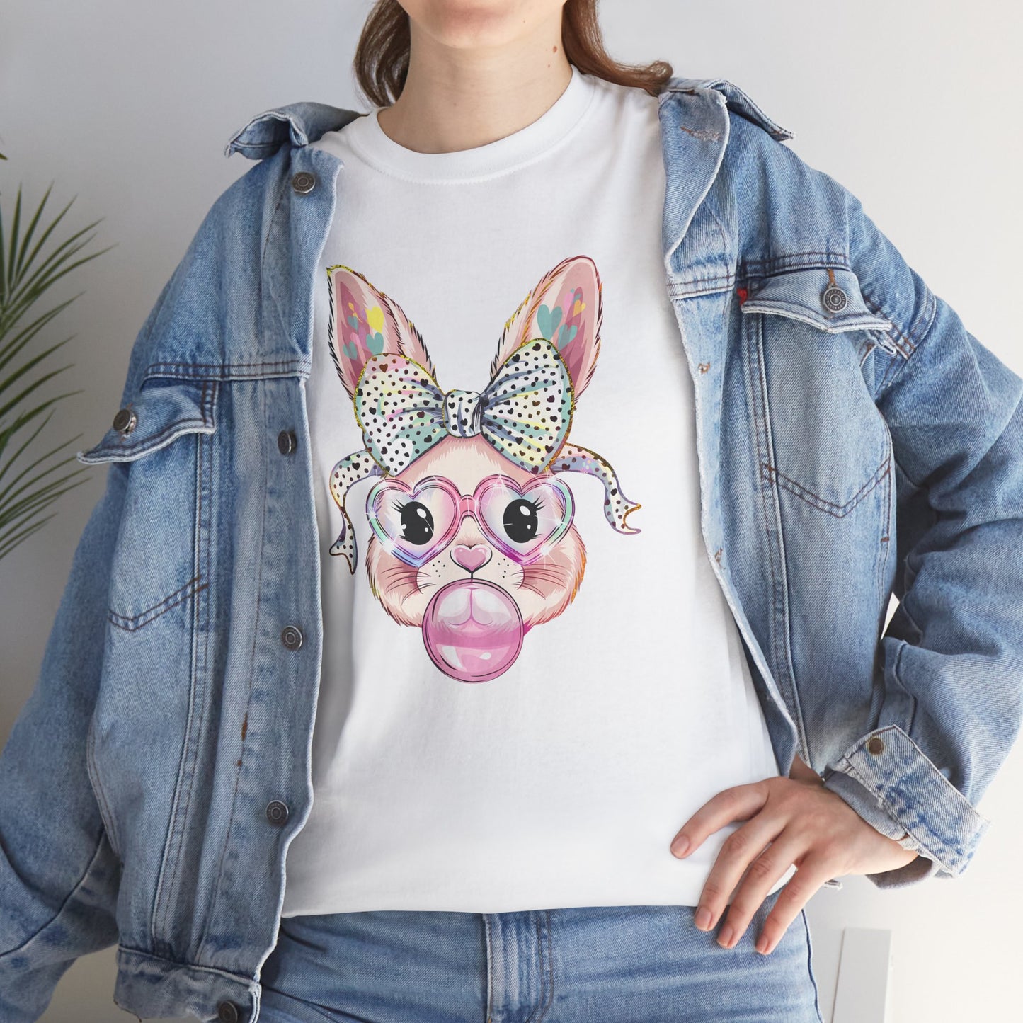 Glittery Bunny Easter T-shirt