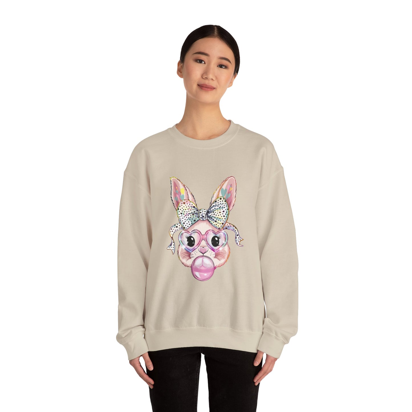 Glittery Bunny Easter Sweatshirt