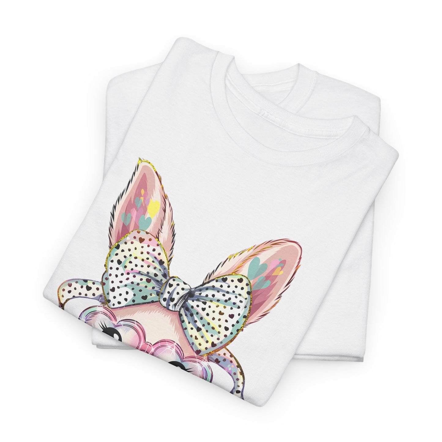Glittery Bunny Easter T-shirt