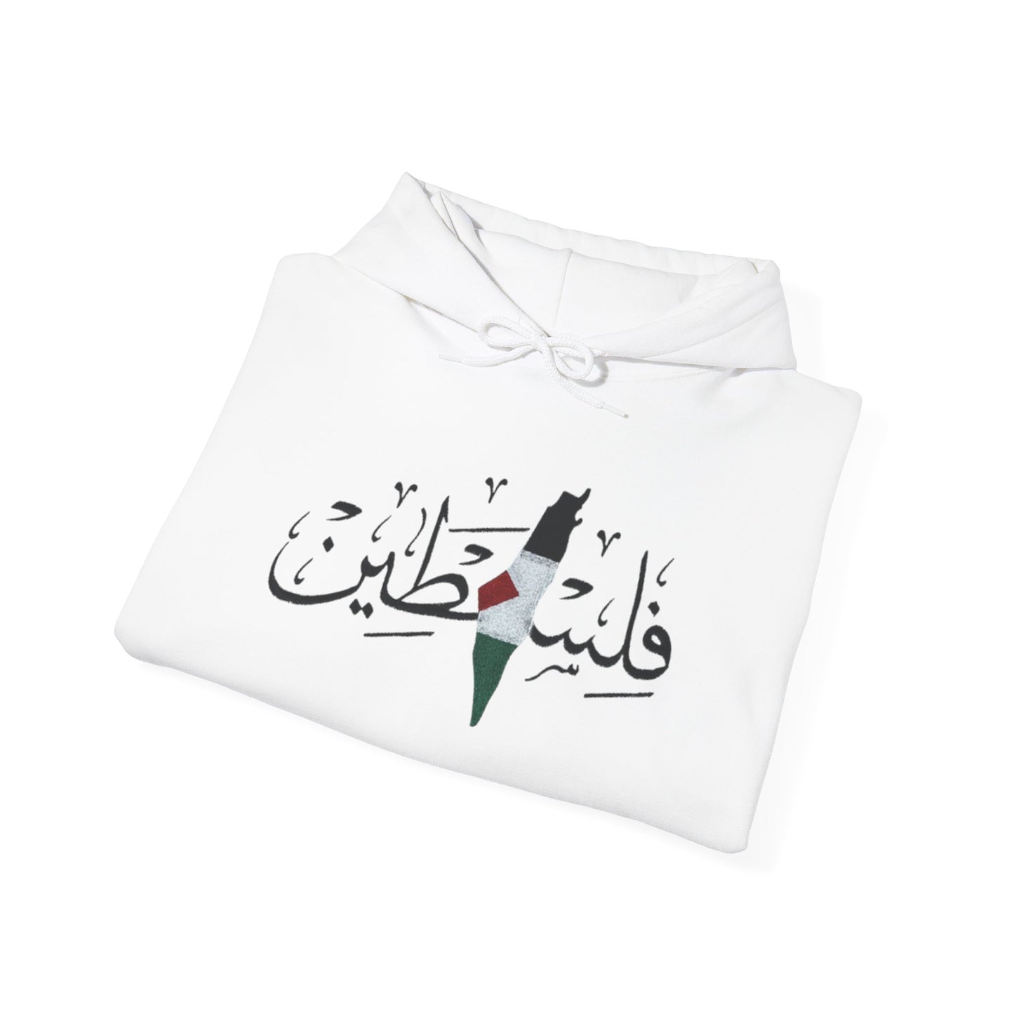 Palestine Map Embroidered Hoodie