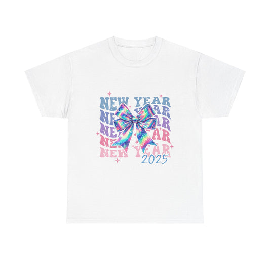 Neon Rainbow 2025 New Years Tee