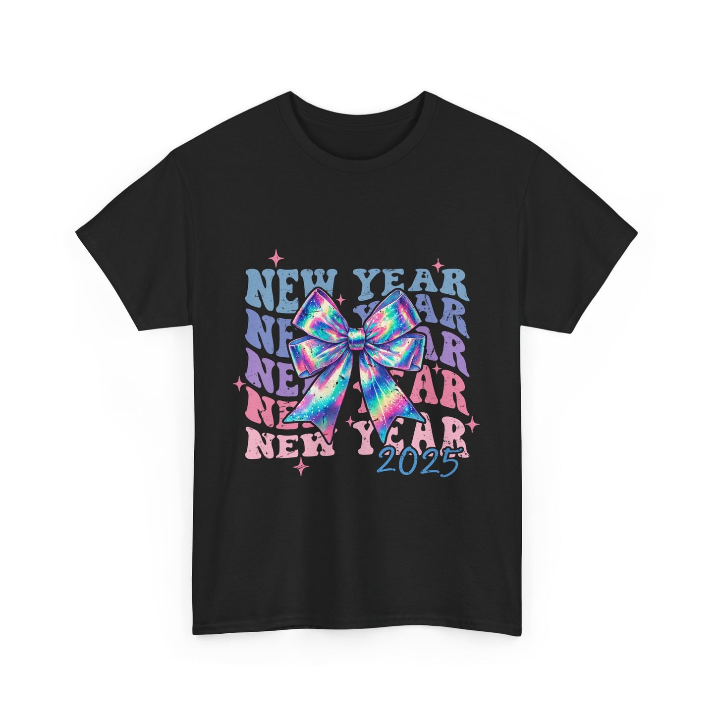 Neon Rainbow 2025 New Years Tee