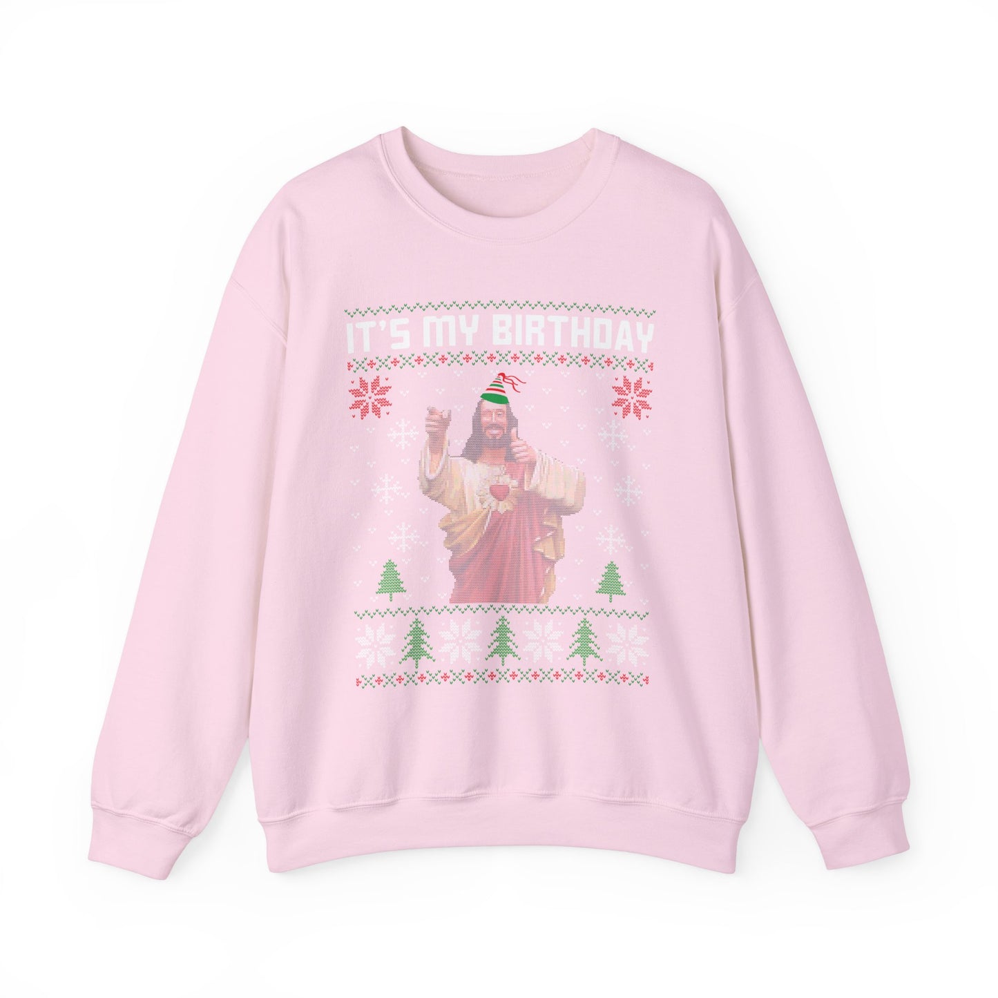 Crewneck Sweatshirt - 'Christ It's My Birthday' Ugly Sweater