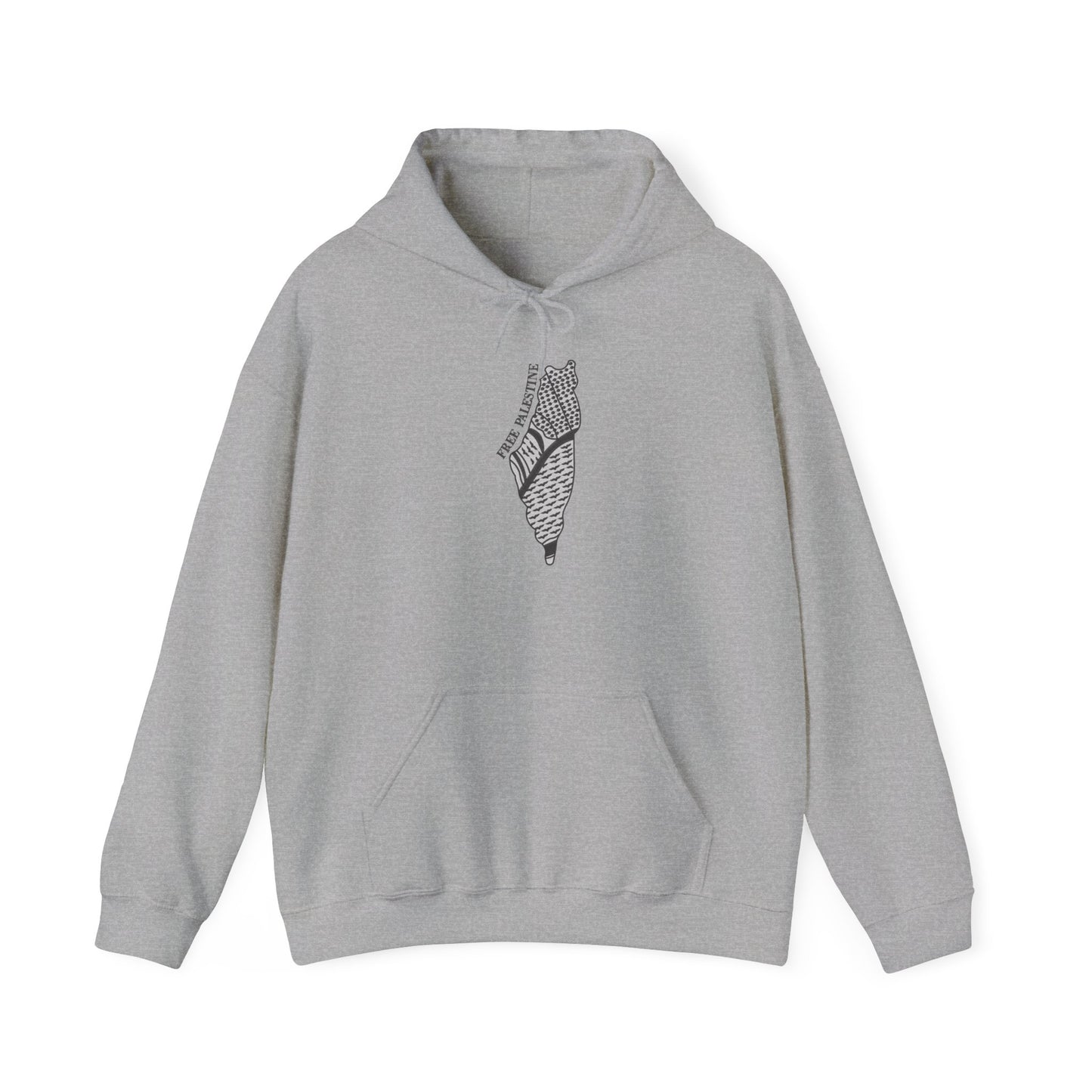 Free Palestine Embroidered Hoodie, Keffiyeh Sweatshirt, Palestine Map Pullover, Activist Hooded Jumper, Solidarity Jacket