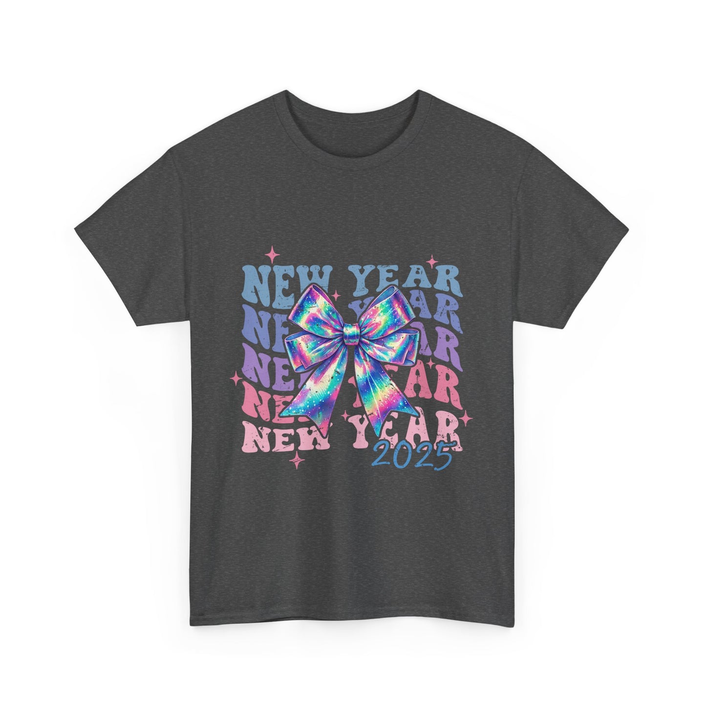 Neon Rainbow 2025 New Years Tee