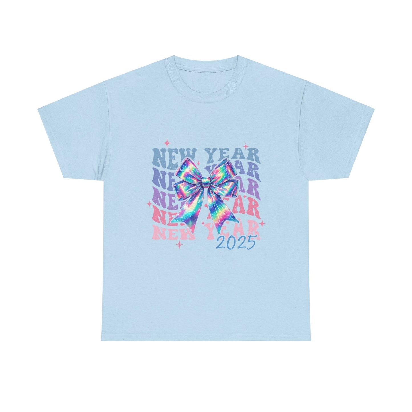 Neon Rainbow 2025 New Years Tee