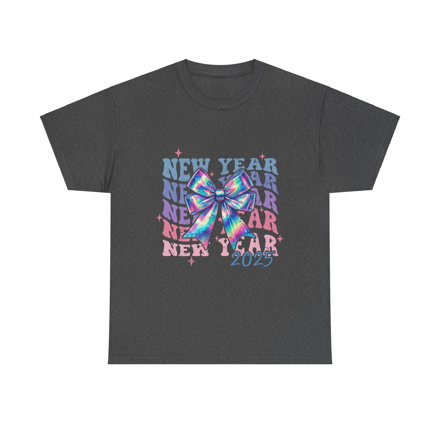 Neon Rainbow 2025 New Years Tee