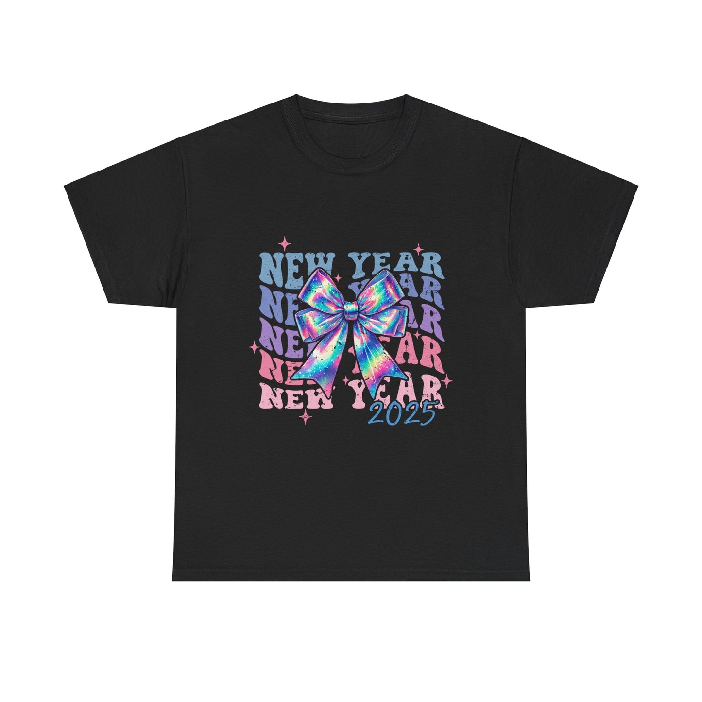 Neon Rainbow 2025 New Years Tee