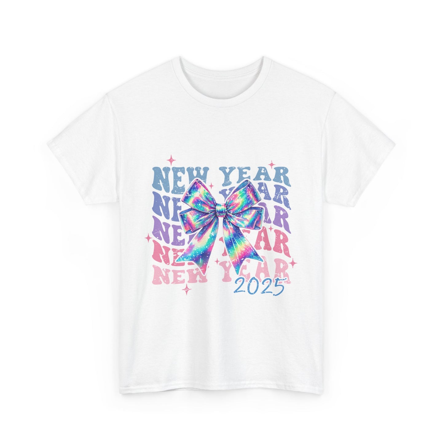 Neon Rainbow 2025 New Years Tee