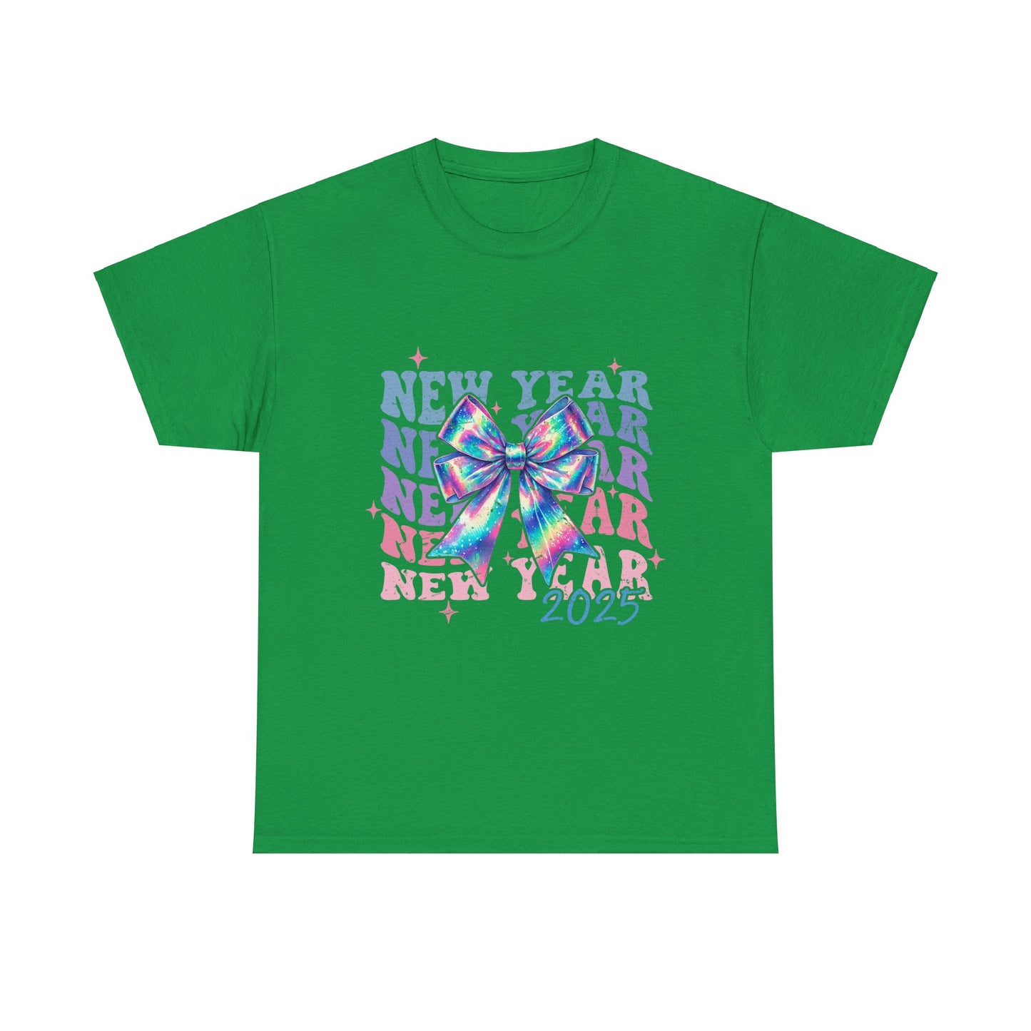 Neon Rainbow 2025 New Years Tee