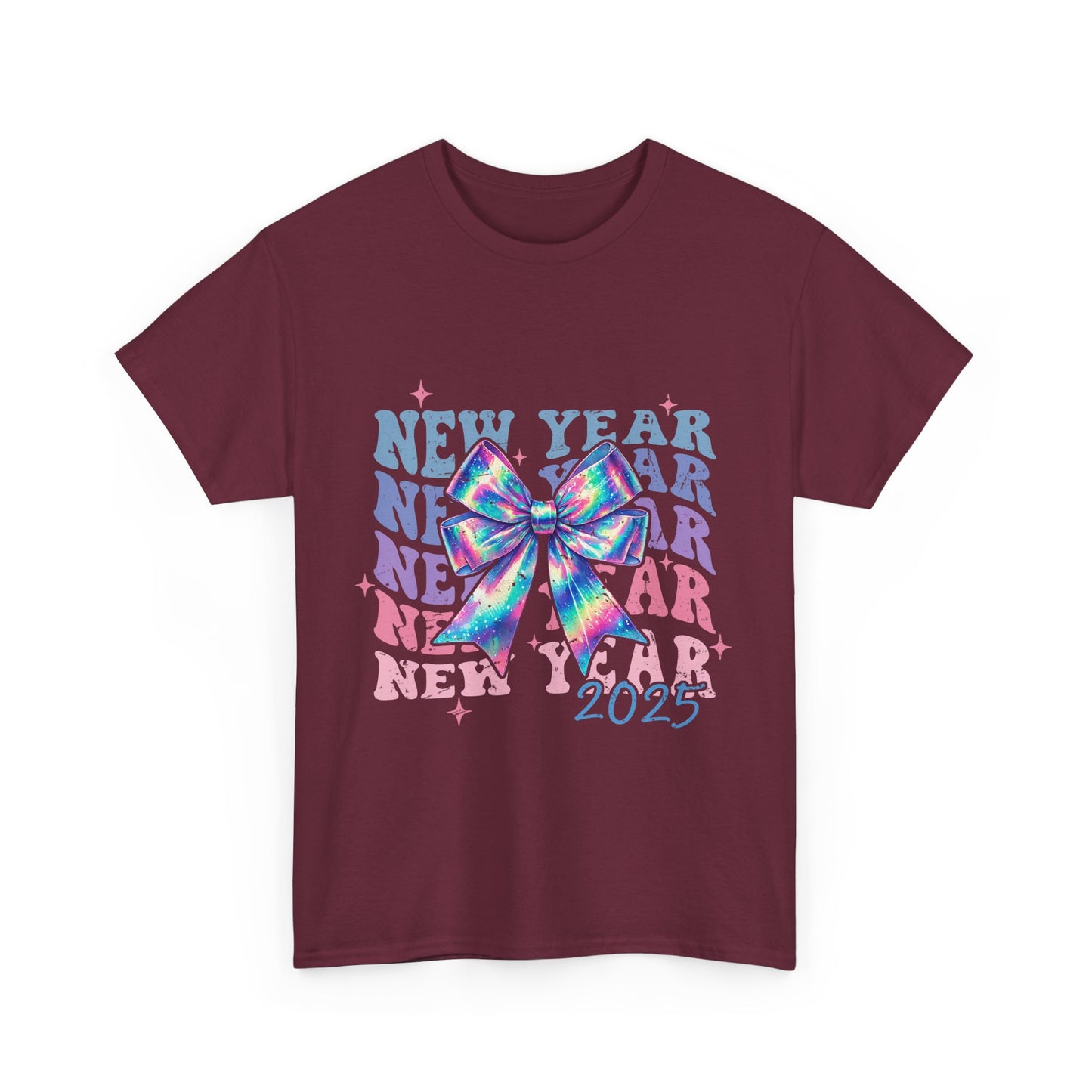 Neon Rainbow 2025 New Years Tee